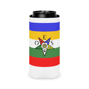 OES Can Cooler - Colorful Star With Polyester Exterior - Bricks Masons