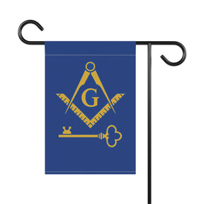 International Masons Yard Flag - Blue Poly Poplin - Bricks Masons