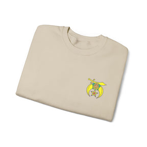 Shriners Sweatshirt - Crewneck Embroidered Front Detail - Bricks Masons