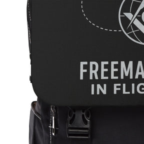 Master Mason Blue Lodge Backpack - Black with Freemason In Flight - Bricks Masons