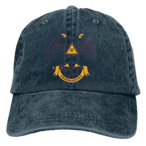 32nd Degree Scottish Rite Baseball Cap - Adjustable - Bricks Masons
