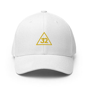 32nd Degree Scottish Rite Baseball Cap - Golden Embroidery - Bricks Masons