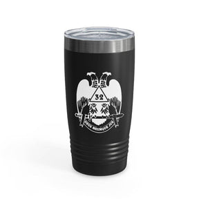 32nd Degree Scottish Rite Ringneck Tumbler - Wings Down Various Colors - Bricks Masons