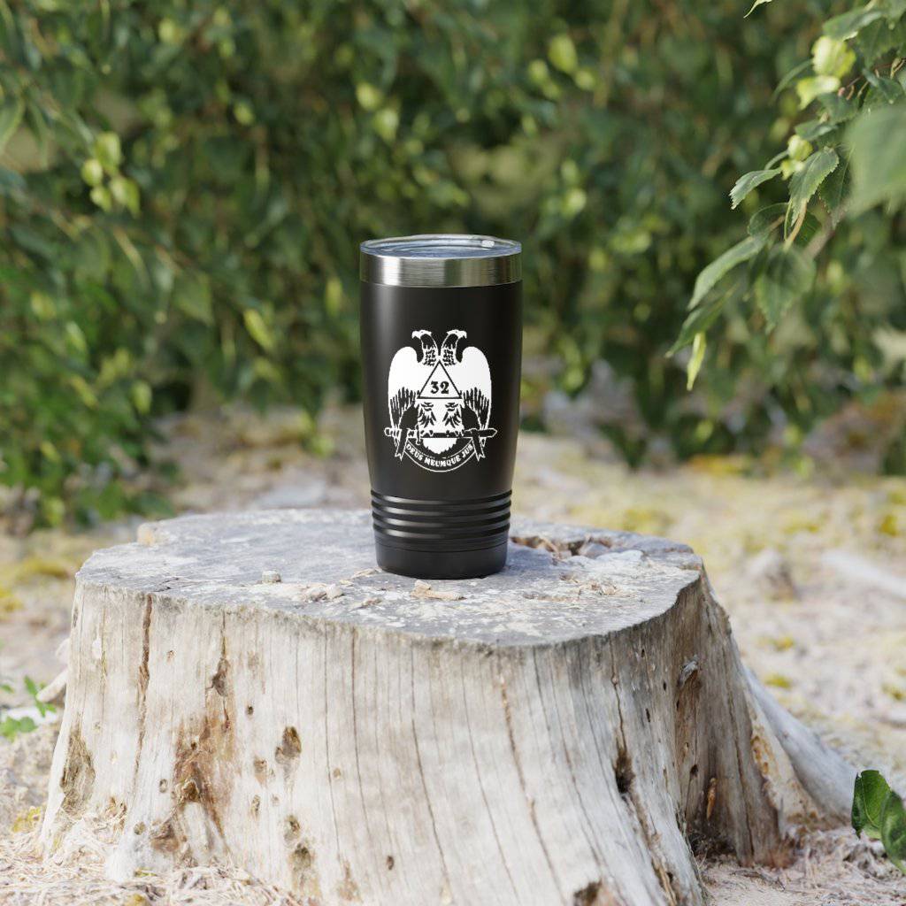32nd Degree Scottish Rite Ringneck Tumbler - Wings Down Various Colors - Bricks Masons