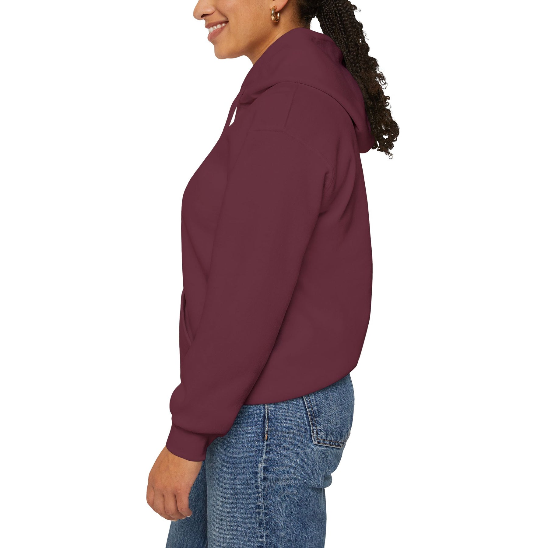DOI Hoodie - Soft Cotton Poly Blend Front Stitch Detail - Bricks Masons