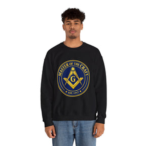 Master Mason Blue Lodge Sweatshirt - Square & Compasses with G Master of The Craft