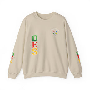 OES Sweatshirt - Colorful Eastern Star & Initials with Personalization - Bricks Masons