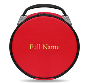 Universal Crown Cap Case - Red Imitation Leather Customizable - Bricks Masons