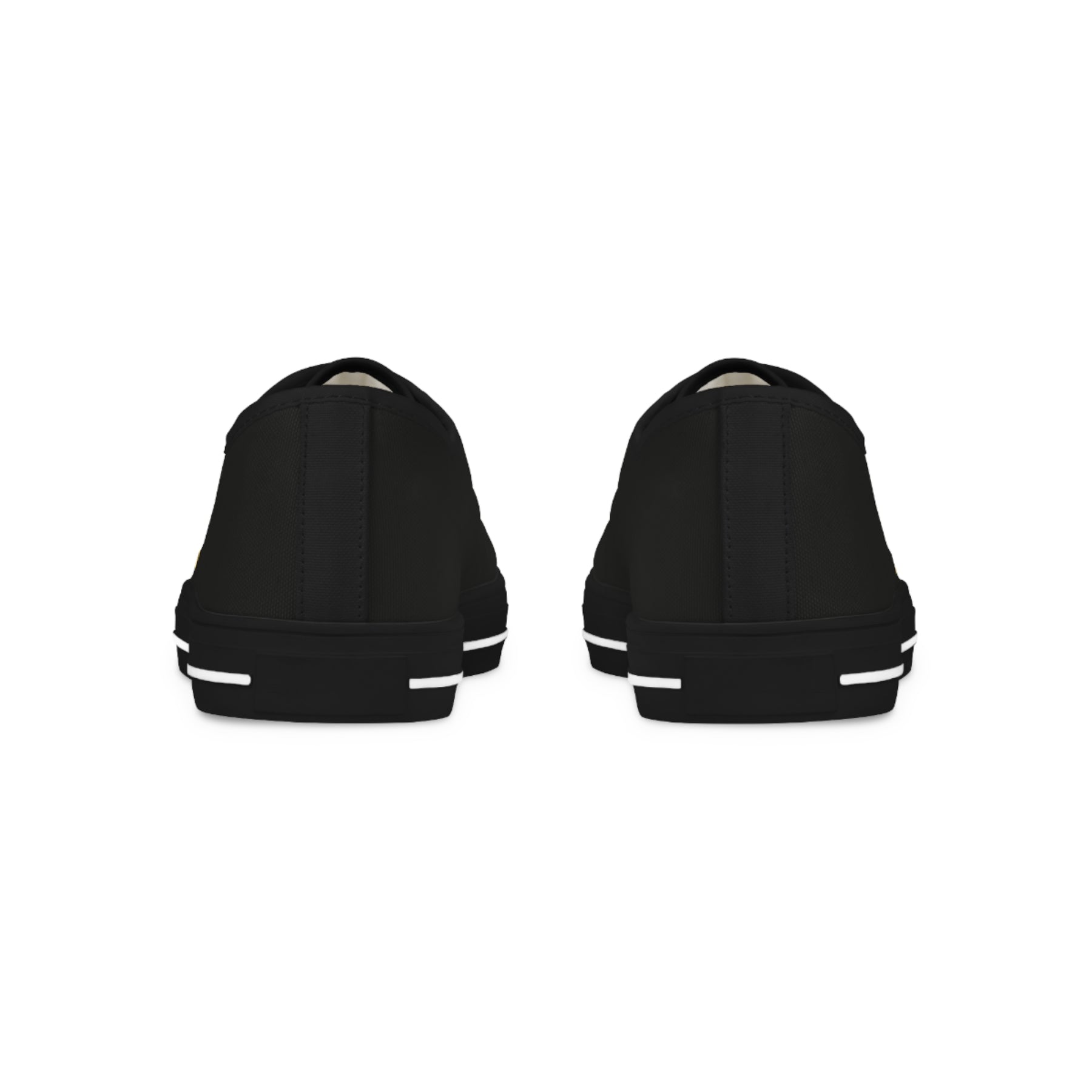 Knights of Constantinople Sneaker - Low Top Sneaker Black & White Golden Emblem - Bricks Masons