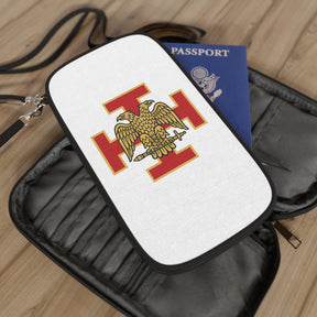 33rd Degree Scottish Rite Passport Wallet - Red Cross With Gold Eagles Wings Down - Bricks Masons