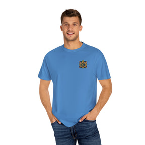 Master Mason Craft T-Shirt - United Kingdom Mason Garment-Dyed Tee - Bricks Masons