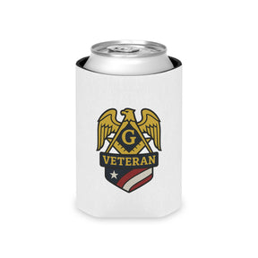 Master Mason Blue Lodge Can Cooler - Veteran Mason Square & Compass G - Bricks Masons