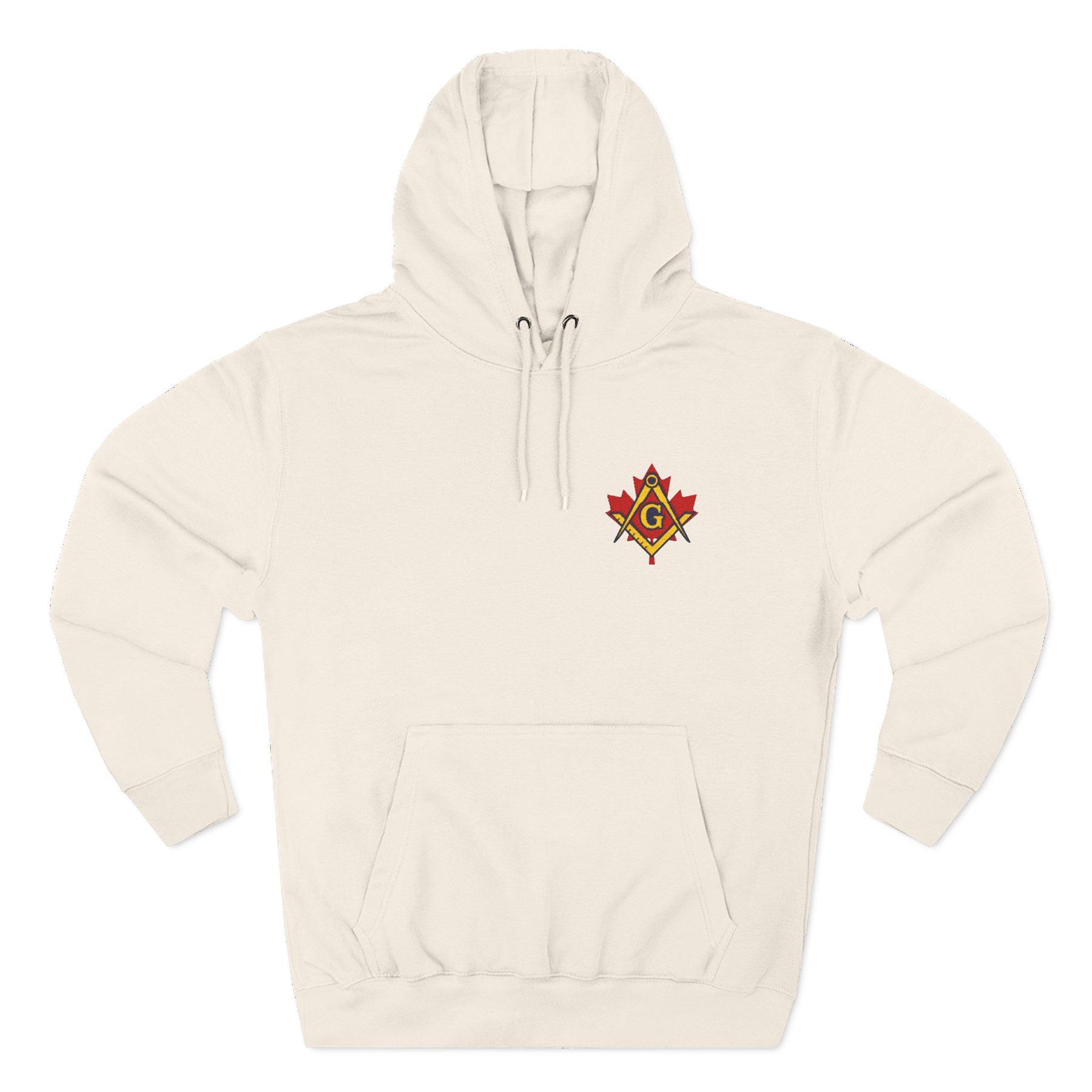 Master Mason Blue Lodge Canada Jurisdiction Hoodie - Stitched Insignia Detail - Bricks Masons