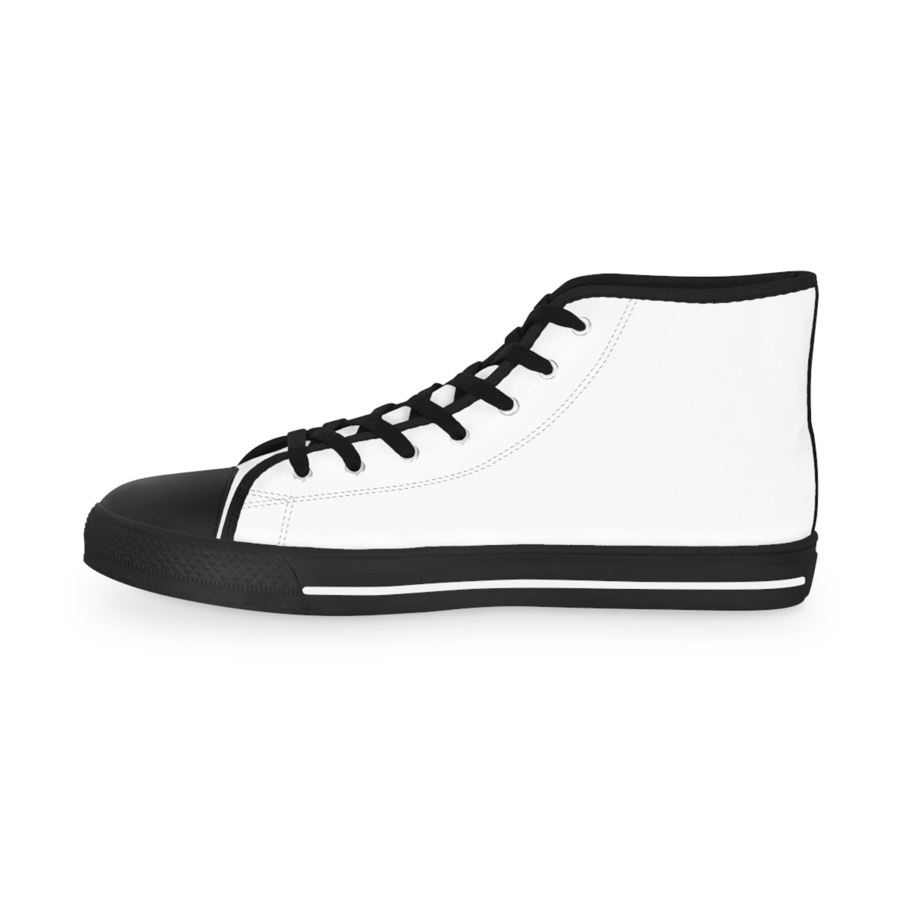 LOCOP Sneaker - High Top Black & White Purple Emblem - Bricks Masons