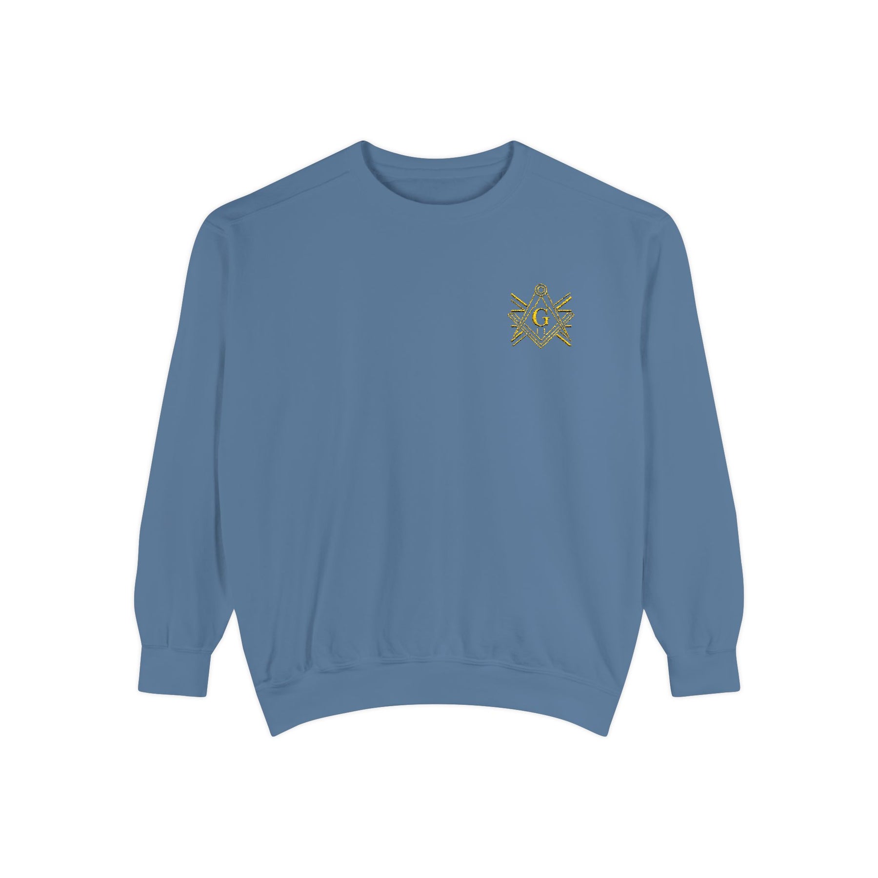 Master Mason Craft Sweatshirt - Embroidered United Kingdom Union Jack lines - Bricks Masons
