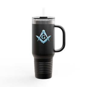 Master Mason Blue Lodge Ringneck Tumbler - Frosty Square & Compass G Design