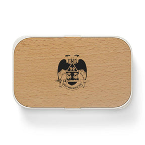 32nd Degree Scottish Rite Lunch Box - Wings Down Wooden Lid