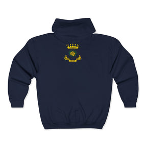 Rose of Seven Seals Hoodie - Zip Up Jacket Chest and Back Embroidery - Bricks Masons