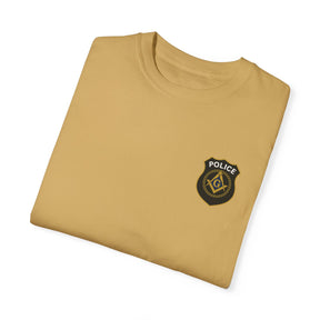 Master Mason Blue Lodge T-Shirt - Police Mason Garment-Dyed Tee - Bricks Masons