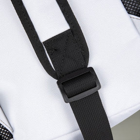 Queen of the South Crossbody Bag - White Nylon With Multiple Pockets - Bricks Masons