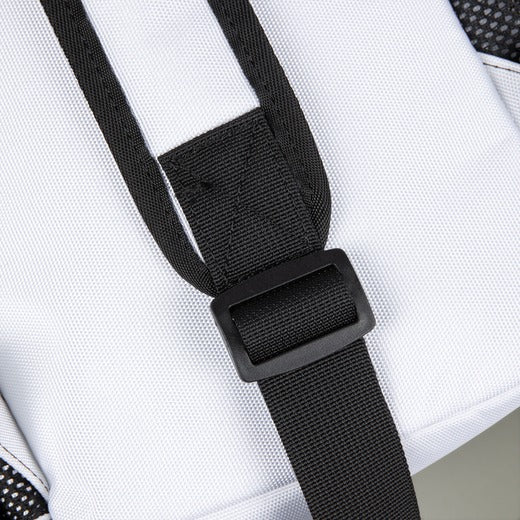 Queen of the South Crossbody Bag - White Nylon With Multiple Pockets - Bricks Masons