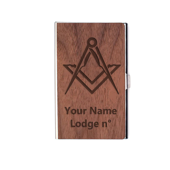 Master Mason Blue Lodge Card Holder - (RFID Protection) - Bricks Masons