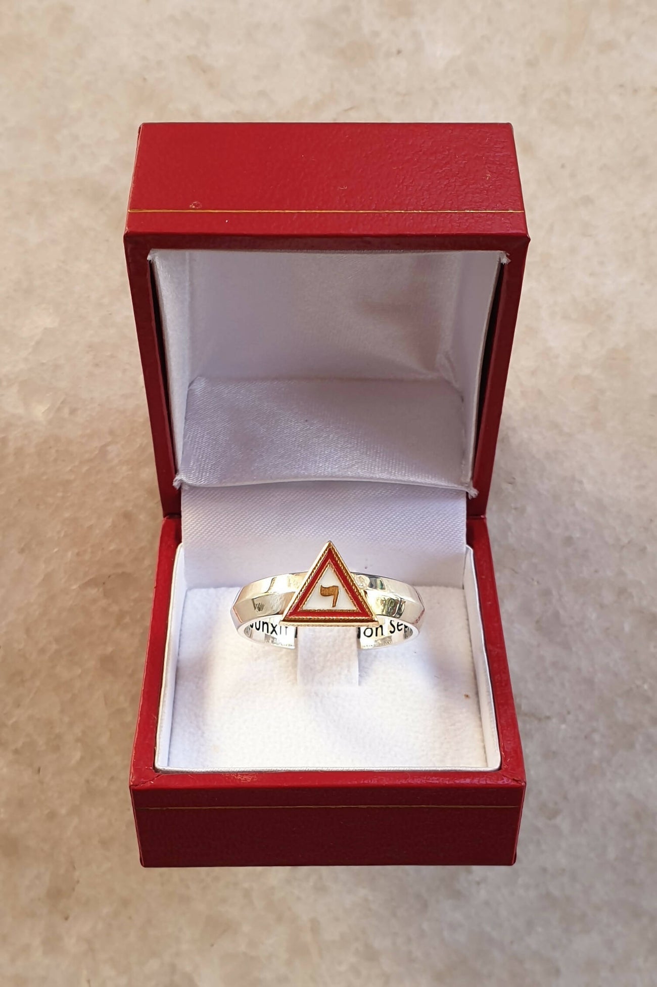 14th Degree Scottish Rite Ring - 925K Sterling Silver - Bricks Masons