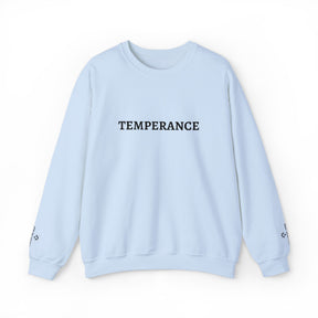 Entered Apprentice Blue Lodge Sweatshirt - Temperance Front & Sleeves Embroidery - Bricks Masons
