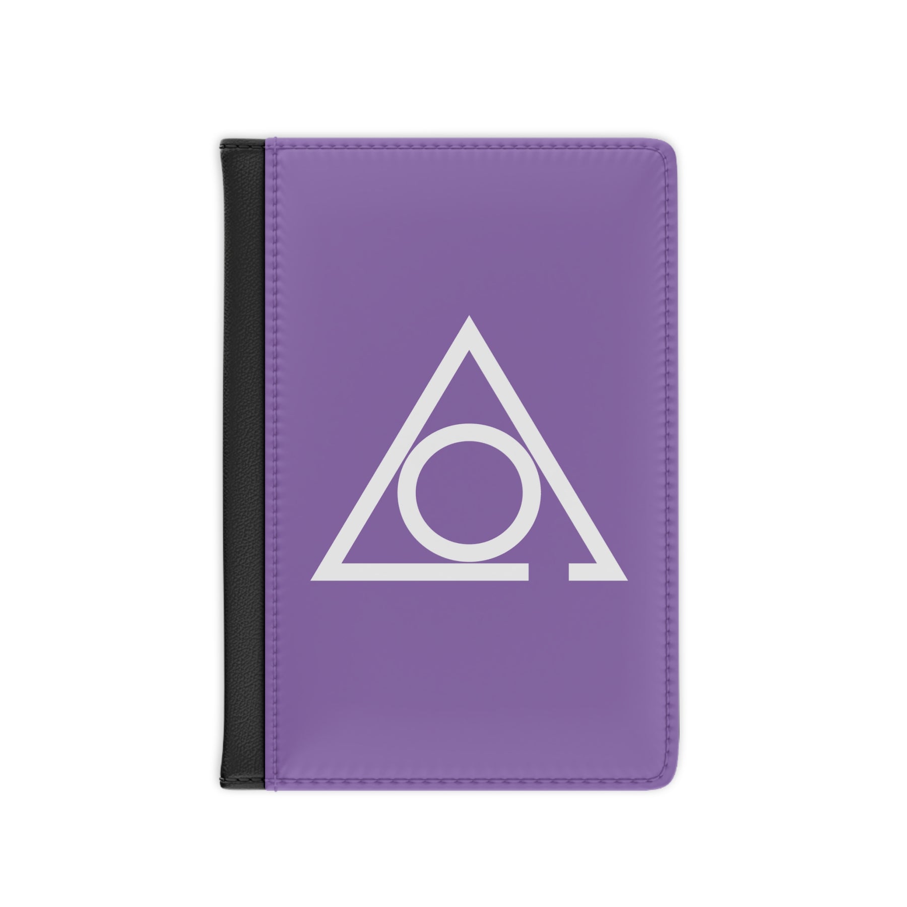 LOCOP Passport Cover - Purple PU Leather With  Inner Compartments - Bricks Masons