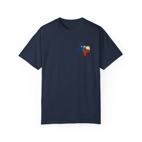 Master Mason Blue Lodge T-Shirt - Garment-Dyed Texas Mason - Bricks Masons