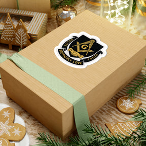 Master Mason Blue Lodge Sticker Decal - Relief Brotherly Love Truth - Bricks Masons