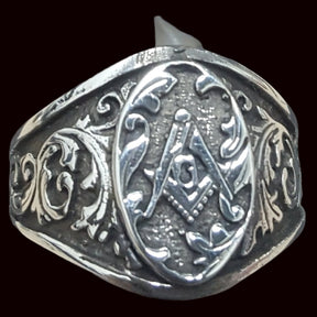 Small Masonic Ring Ideal for Women 1.2 x 0.7 cm Art 79 - Bricks Masons