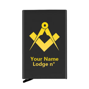 Master Mason Blue Lodge Credit Card Holder - Various Colors - Bricks Masons