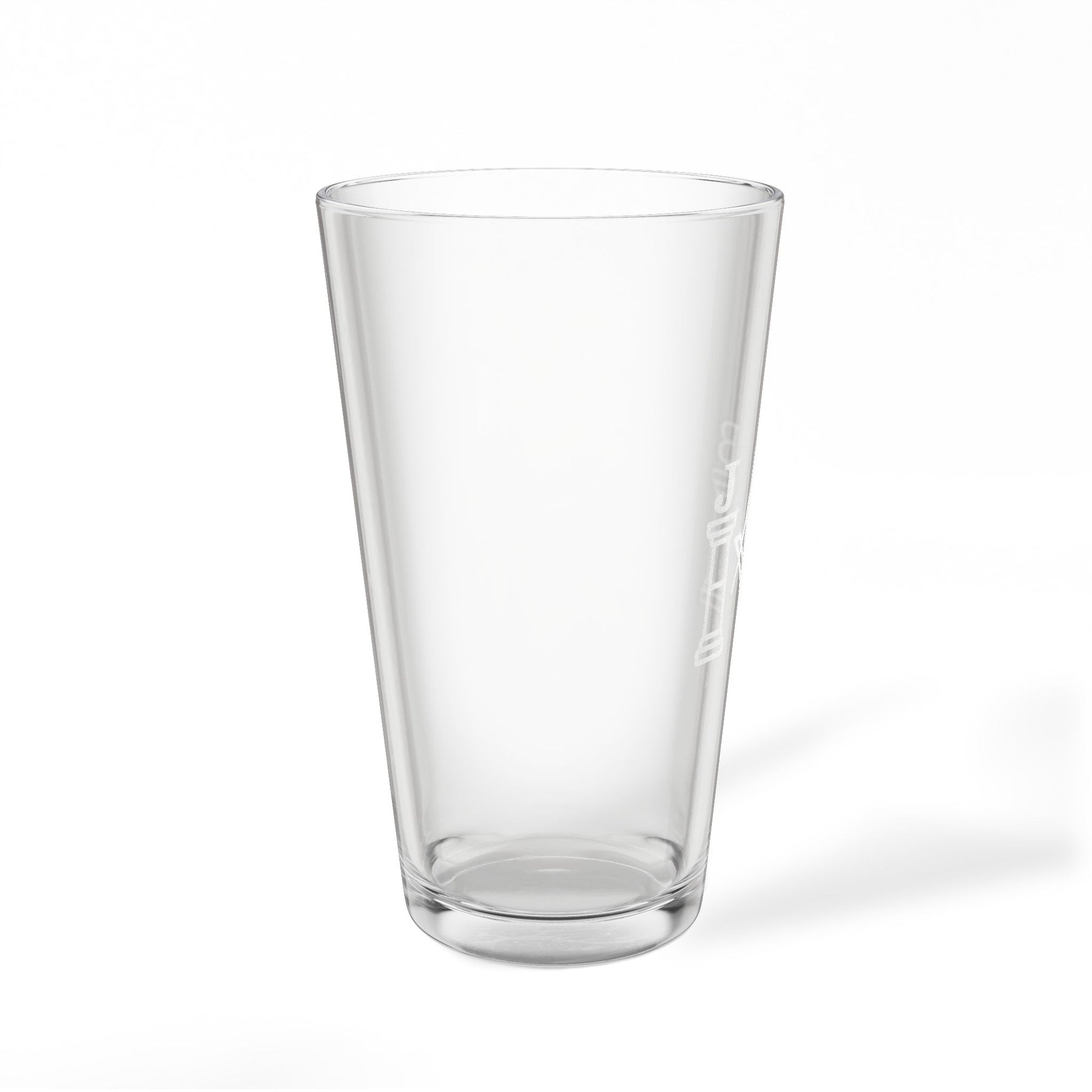 Master Mason Blue Lodge Pint Glass - Square & Compasses G with J&B Pillars