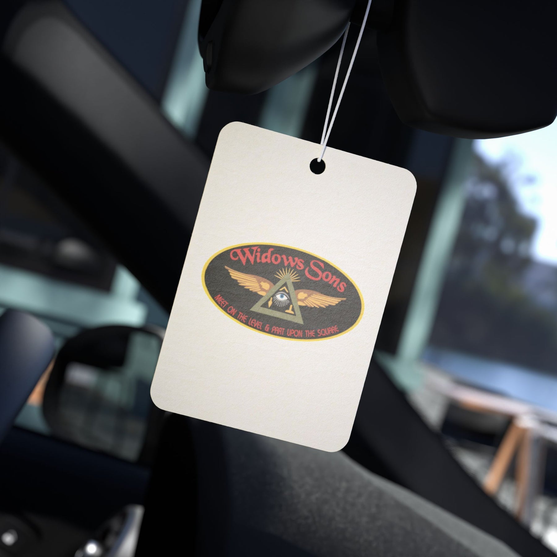 Widows Sons Car Air Freshener - Eye of Providence with Wings - Bricks Masons