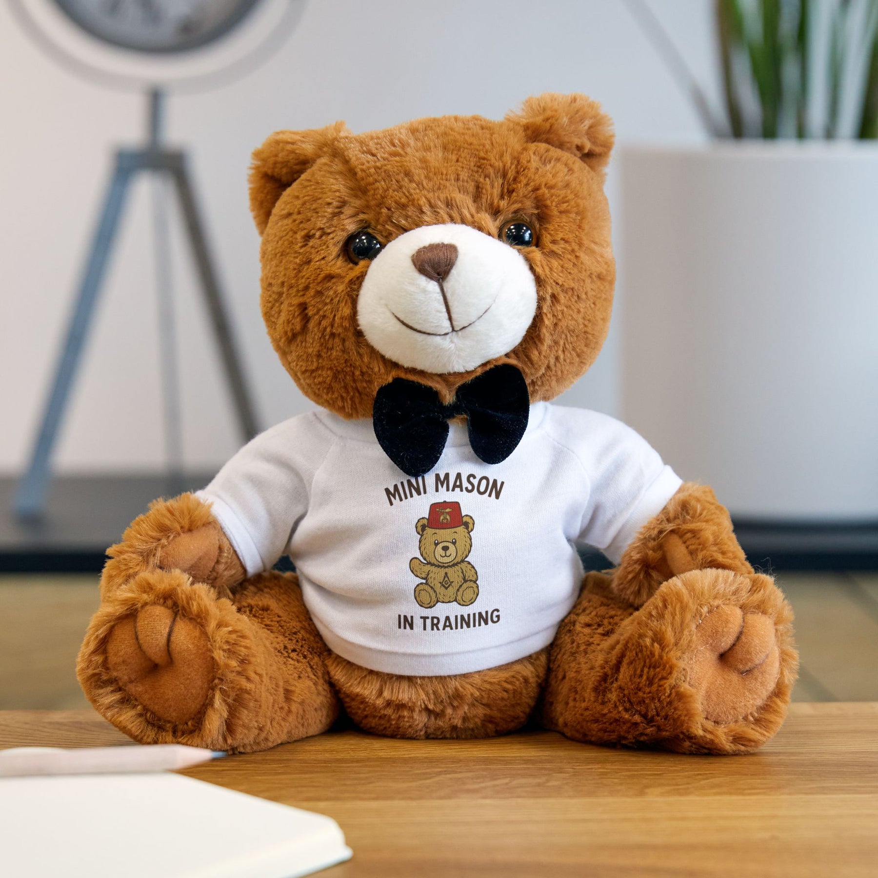 Shriners Teddy Bear - Mini Mason In Training Plushie - Bricks Masons