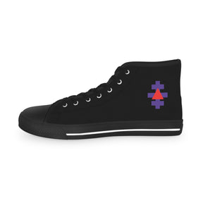 Knight Templar Priests Sneaker - High Top Black & White - Bricks Masons