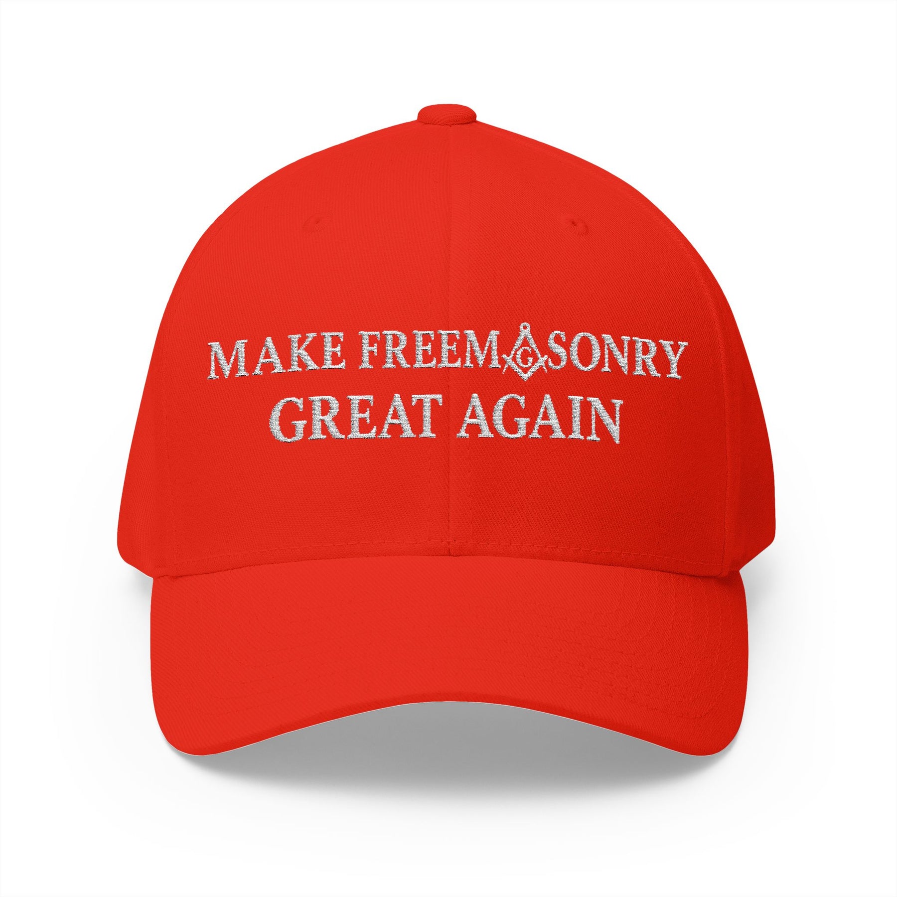 Master Mason Blue Lodge Baseball Cap - Embroidered Make Freemasonry Great Again - Bricks Masons