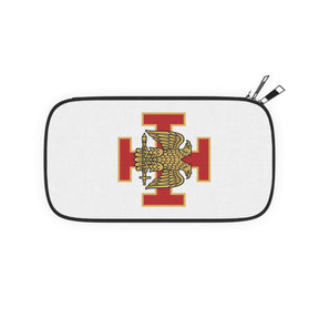 33rd Degree Scottish Rite Passport Wallet - Red Cross With Gold Eagles Wings Down - Bricks Masons