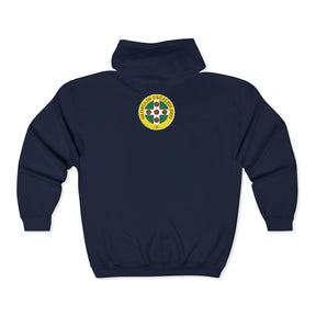 Royal Order of Scotland Hoodie - Zip Up Jacket Front & Back Crest - Bricks Masons
