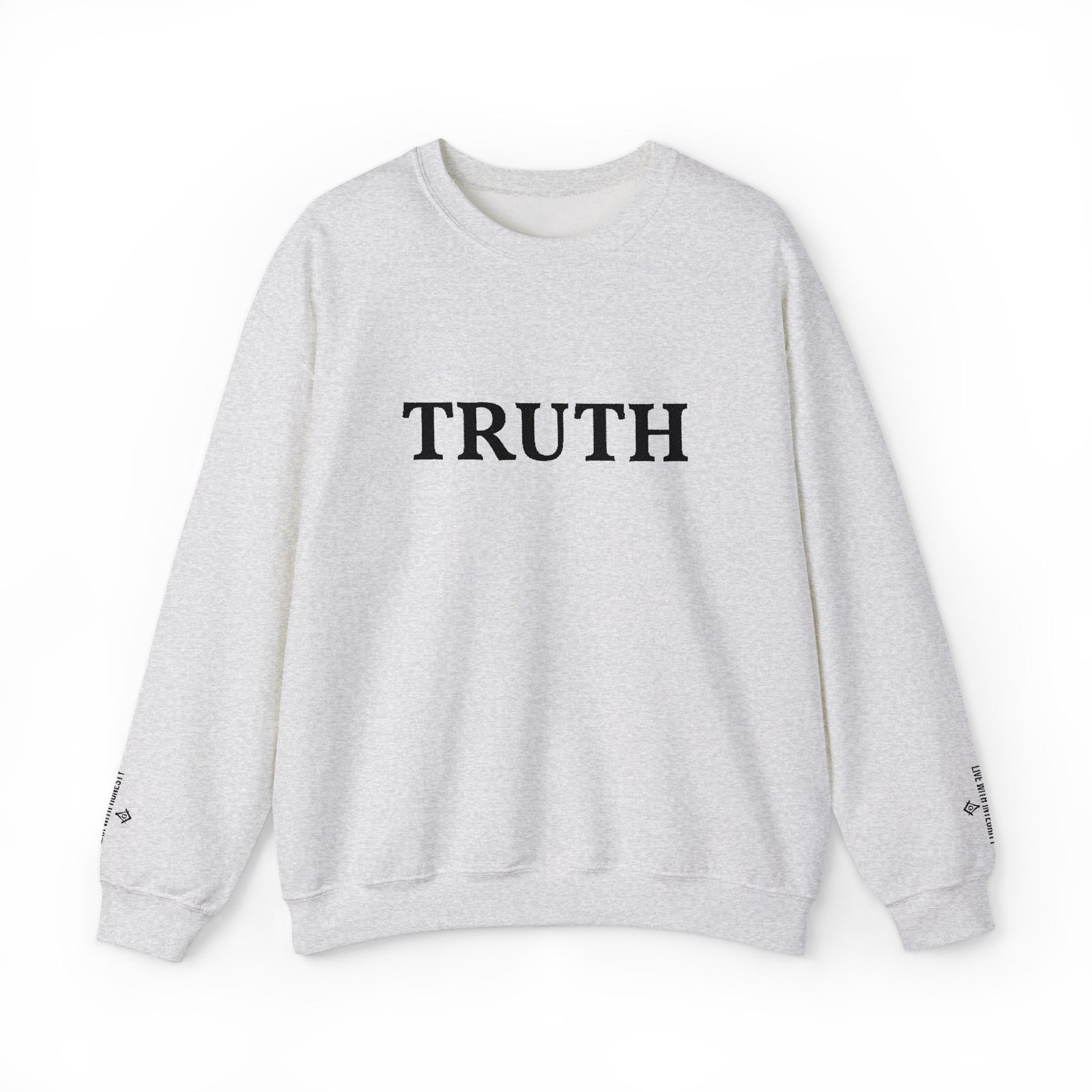 Master Mason Blue Lodge Sweatshirt - Truth Front & Sleeves Embroidery - Bricks Masons