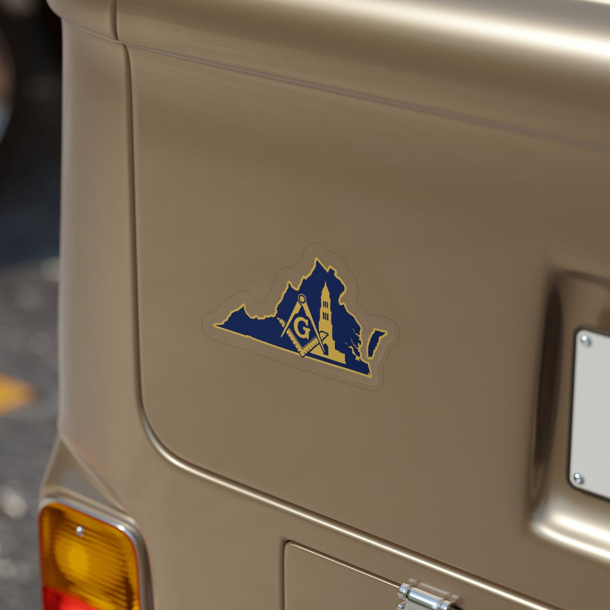 Master Mason Blue Lodge Sticker Decal - Water Resistant Vinyl Virginia - Bricks Masons