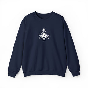 Master Mason Blue Lodge Canada Jurisdiction Sweatshirt - Crewneck Maple Leaf Emblem - Bricks Masons