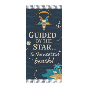 OES Towel - Guided By The Star To The Nearest Beach - Bricks Masons