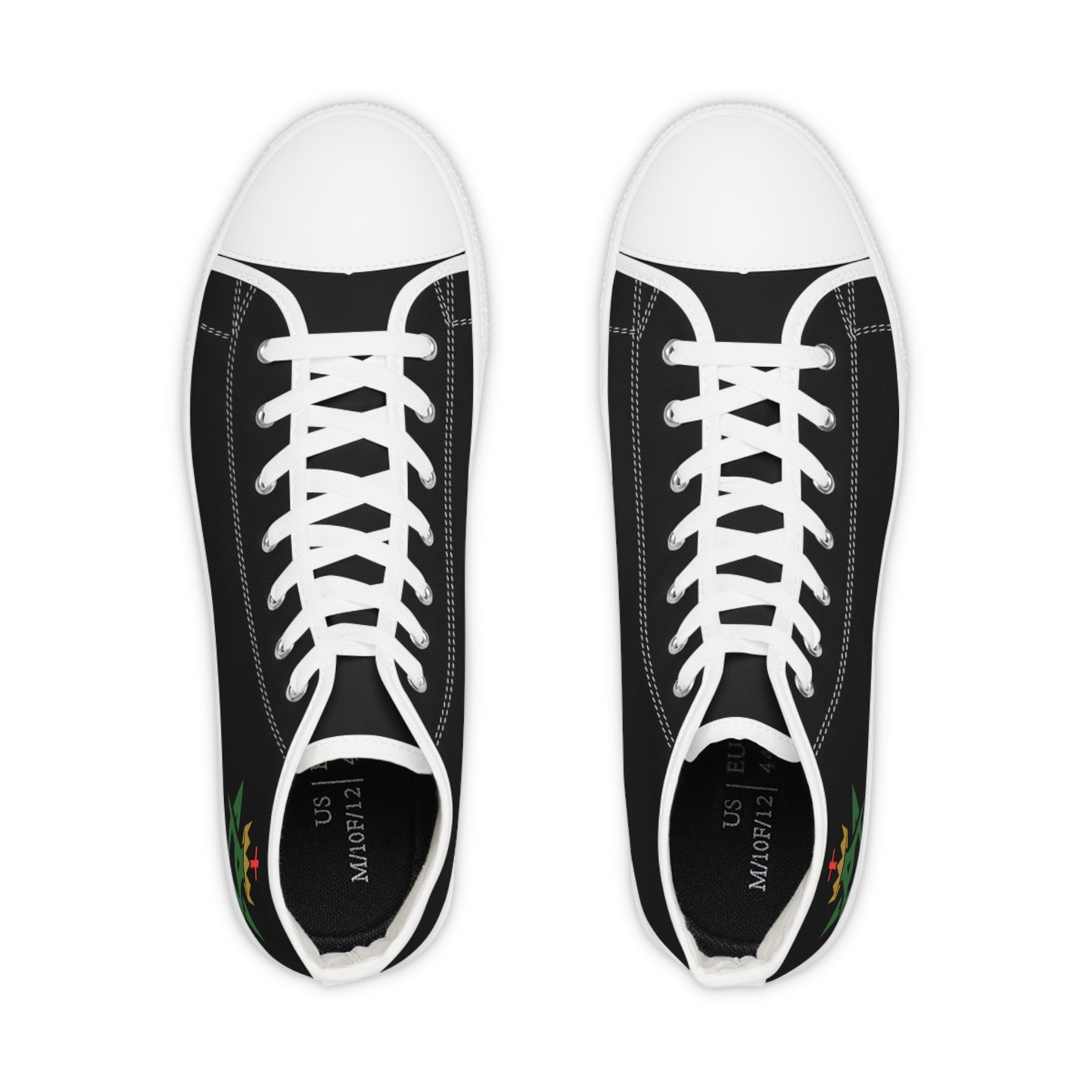Allied Masonic Degrees Sneaker - High Top Black & White AMD Emblem - Bricks Masons
