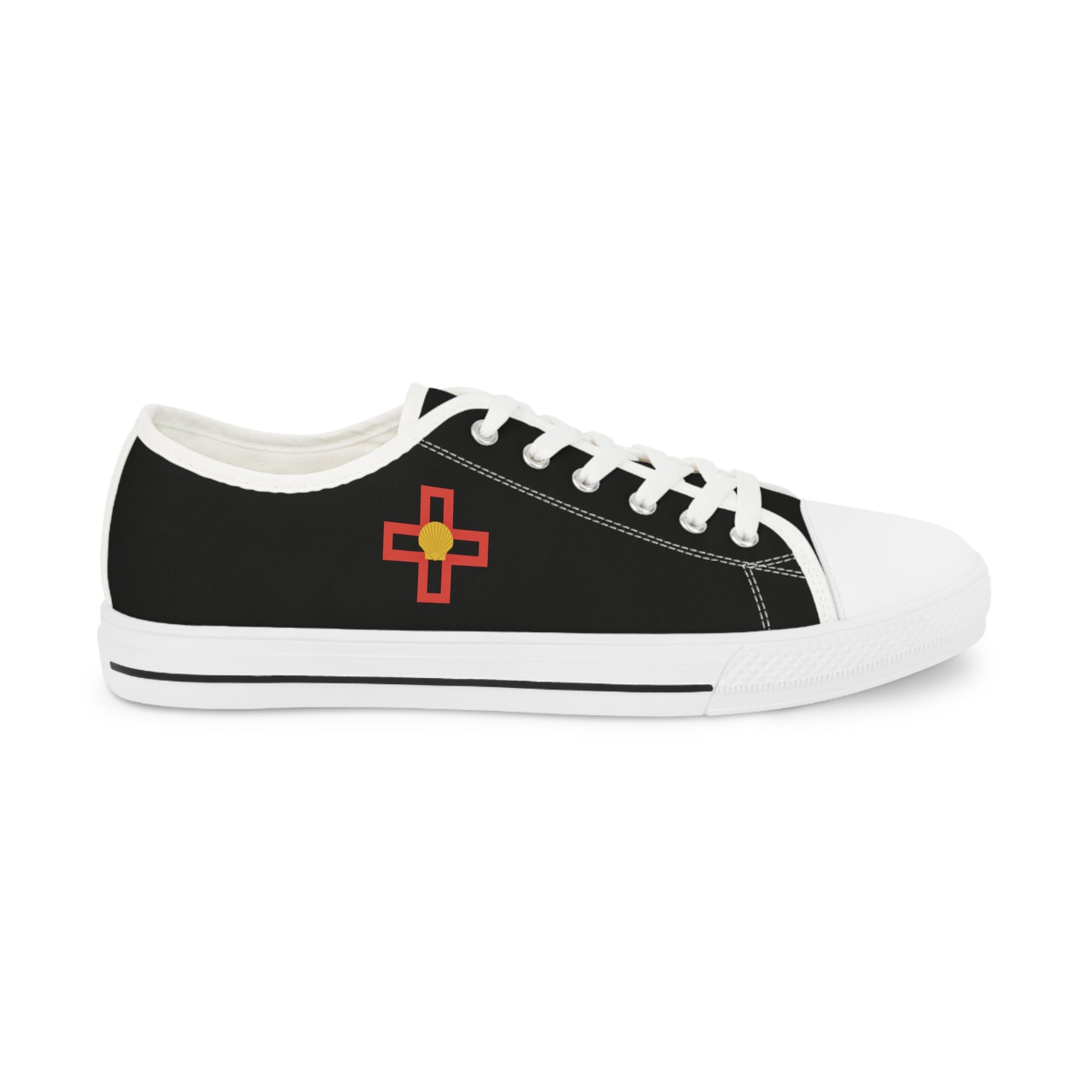 St. Thomas of Acon Sneaker - Low Top Sneaker Black & White - Bricks Masons