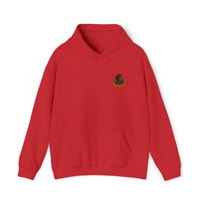 DOI Hoodie - Soft Cotton Poly Blend Front Stitch Detail - Bricks Masons