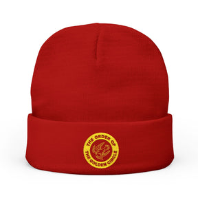 Order of the Golden Circle Beanie - Knit Embroidery Emblem - Bricks Masons