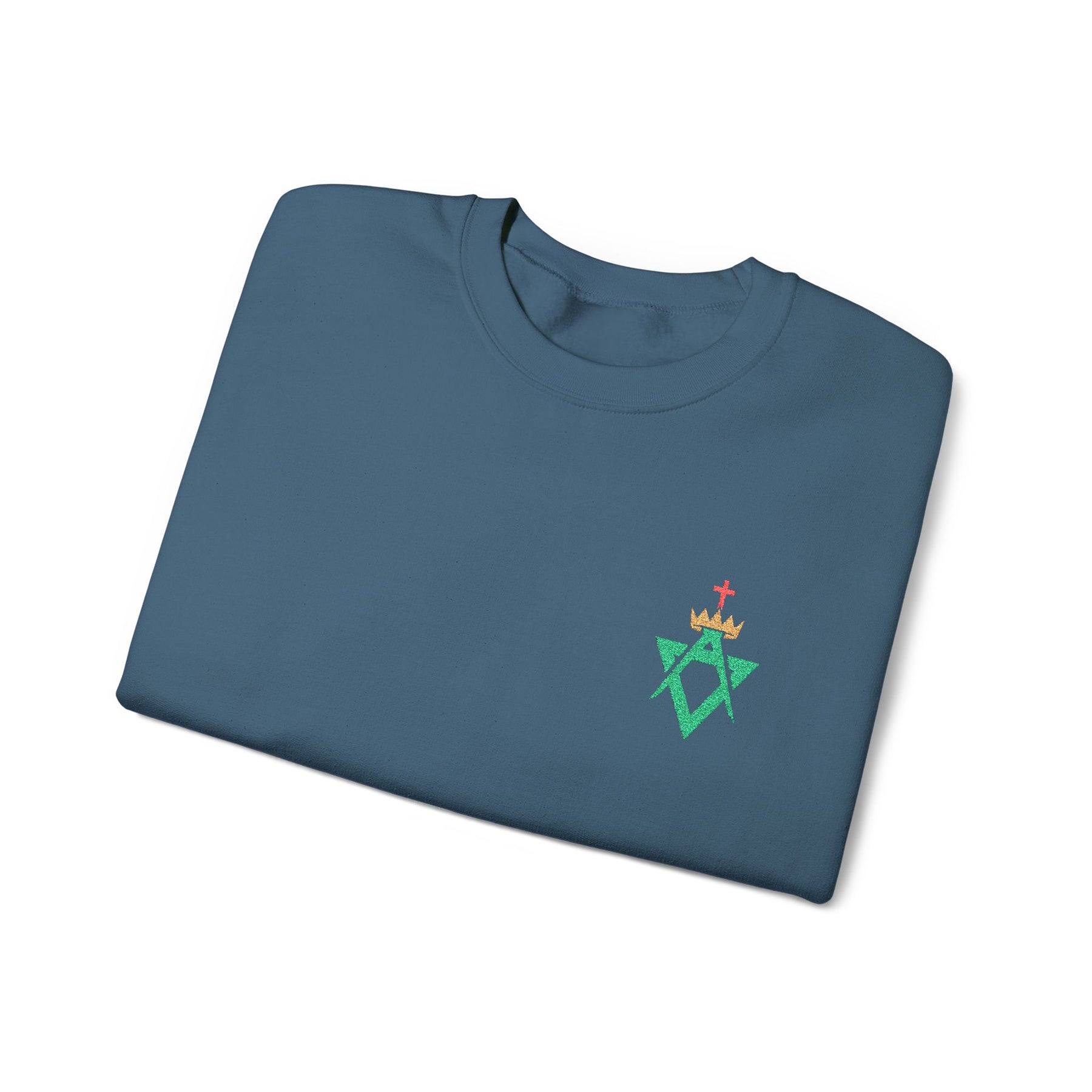 Allied Masonic Degrees Sweatshirt - Crewneck Front Embroidery - Bricks Masons