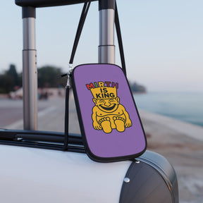 Royal Order of Jesters Passport Wallet - Mirth is King Vibrant Yellow & Purple Colors - Bricks Masons